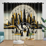 Load image into Gallery viewer, Pittsburgh Penguins Curtains Blackout Window Drapes Room Decoration