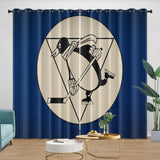 Load image into Gallery viewer, Pittsburgh Penguins Curtains Blackout Window Drapes Room Decoration
