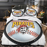Load image into Gallery viewer, Pittsburgh Pirates Bedding Set Quilt Cover Without Filler
