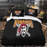 Load image into Gallery viewer, Pittsburgh Pirates Bedding Set Quilt Cover Without Filler