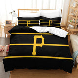 Load image into Gallery viewer, Pittsburgh Pirates Bedding Set Quilt Cover Without Filler