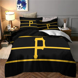 Load image into Gallery viewer, Pittsburgh Pirates Bedding Set Quilt Cover Without Filler