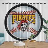 Charger l&#39;image dans la visionneuse de la galerie, Pittsburgh Pirates Curtains Blackout Window Drapes Room Decoration