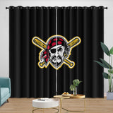 Charger l&#39;image dans la visionneuse de la galerie, Pittsburgh Pirates Curtains Blackout Window Drapes Room Decoration