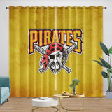 Charger l&#39;image dans la visionneuse de la galerie, Pittsburgh Pirates Curtains Blackout Window Drapes Room Decoration
