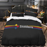 Load image into Gallery viewer, Pittsburgh Steelers Bedding Set Duvet Cover Without Filler