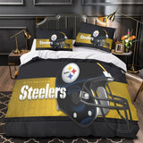 Load image into Gallery viewer, Pittsburgh Steelers Bedding Set Duvet Cover Without Filler