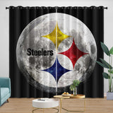 Load image into Gallery viewer, Pittsburgh Steelers Curtains Blackout Window Drapes Room Decoration