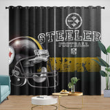 Load image into Gallery viewer, Pittsburgh Steelers Curtains Blackout Window Drapes Room Decoration