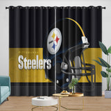 Load image into Gallery viewer, Pittsburgh Steelers Curtains Blackout Window Drapes Room Decoration