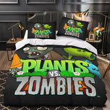 Charger l'image dans la visionneuse de la galerie, Plants vs Zombies Duvet Cover Kids Bedding Set Without Filler