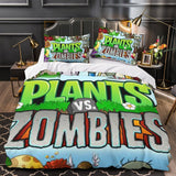Charger l'image dans la visionneuse de la galerie, Plants vs Zombies Duvet Cover Kids Bedding Set Without Filler