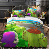 Charger l'image dans la visionneuse de la galerie, Plants vs Zombies Duvet Cover Kids Bedding Set Without Filler