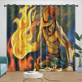 Load image into Gallery viewer, Portgas D. Ace Curtains Blackout Kids Room Window Drapes