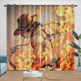 Load image into Gallery viewer, Portgas D. Ace Curtains Blackout Kids Room Window Drapes