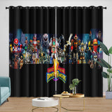 Charger l'image dans la visionneuse de la galerie, Power Rangers Curtains Blackout Window Drapes Room Decoration