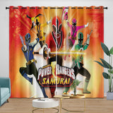 Charger l'image dans la visionneuse de la galerie, Power Rangers Curtains Blackout Window Drapes Room Decoration