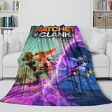 Charger l&#39;image dans la visionneuse de la galerie, Ratchet Clank Rift Apart Blanket Flannel Throw Room Decoration