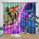Charger l&#39;image dans la visionneuse de la galerie, Ratchet Clank Rift Apart Curtains Blackout Window Drapes Room Decoration