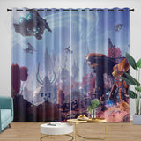 Charger l&#39;image dans la visionneuse de la galerie, Ratchet Clank Rift Apart Curtains Blackout Window Drapes Room Decoration