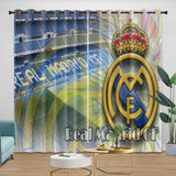 Charger l'image dans la visionneuse de la galerie, Real Madrid C.F Curtains Blackout Window Drapes Kids Room Decoration