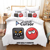 Charger l&#39;image dans la visionneuse de la galerie, Red Ball 4 Bedding Set Pattern Quilt Cover Without Filler