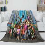 Load image into Gallery viewer, Roblox Blanket Flannel Pattern Throw Kids Room Decoration