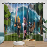 Charger l&#39;image dans la visionneuse de la galerie, Roblox Curtains Blackout Window Drapes Kids Room Decoration