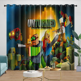 Charger l&#39;image dans la visionneuse de la galerie, Roblox Pattern Curtains Game Blackout Window Drapes