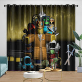 Charger l&#39;image dans la visionneuse de la galerie, Roblox Pattern Curtains Game Blackout Window Drapes