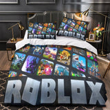 Charger l&#39;image dans la visionneuse de la galerie, Roblox Pattern Duvet Cover Bedding Set Cover Without Filler