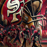 Charger l&#39;image dans la visionneuse de la galerie, San Francisco 49ers Bedding Set Duvet Cover Without Filler