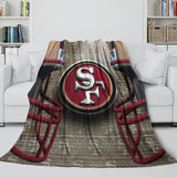 Charger l'image dans la visionneuse de la galerie, San Francisco 49ers Blanket Flannel Fleece Throw Kids Room Decoration