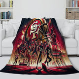 Charger l&#39;image dans la visionneuse de la galerie, San Francisco 49ers Blanket Flannel Fleece Throw Room Decoration