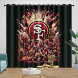 Charger l'image dans la visionneuse de la galerie, San Francisco 49ers Curtains Blackout Window Drapes Kids Room Decoration