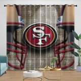 Charger l'image dans la visionneuse de la galerie, San Francisco 49ers Curtains Blackout Window Drapes Kids Room Decoration