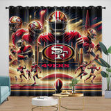 Load image into Gallery viewer, San Francisco 49ers Curtains Blackout Window Drapes Room Decoration