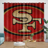 Load image into Gallery viewer, San Francisco 49ers Curtains Blackout Window Drapes Room Decoration