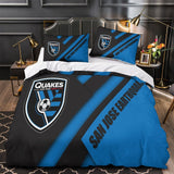 Charger l&#39;image dans la visionneuse de la galerie, San Jose Earthquakes Bedding Set Duvet Cover Without Filler