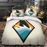 Charger l&#39;image dans la visionneuse de la galerie, San Jose Sharks Bedding Set Quilt Duvet Cover Without Filler