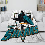 Charger l&#39;image dans la visionneuse de la galerie, San Jose Sharks Blanket Flannel Throw Kids Room Decoration