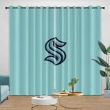 Load image into Gallery viewer, Seattle Kraken Curtains Blackout Window Drapes Room Decoration