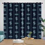 Load image into Gallery viewer, Seattle Kraken Curtains Blackout Window Drapes Room Decoration