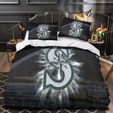 Charger l&#39;image dans la visionneuse de la galerie, Seattle Mariners Bedding Set Quilt Cover Without Filler