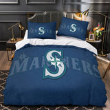Charger l&#39;image dans la visionneuse de la galerie, Seattle Mariners Bedding Set Quilt Cover Without Filler