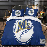 Charger l&#39;image dans la visionneuse de la galerie, Seattle Mariners Bedding Set Quilt Cover Without Filler