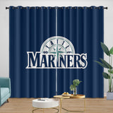 Charger l&#39;image dans la visionneuse de la galerie, Seattle Mariners Curtains Blackout Window Drapes Room Decoration