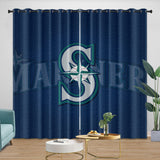 Charger l&#39;image dans la visionneuse de la galerie, Seattle Mariners Curtains Blackout Window Drapes Room Decoration