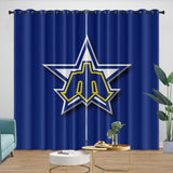 Charger l&#39;image dans la visionneuse de la galerie, Seattle Mariners Curtains Blackout Window Drapes Room Decoration