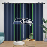 Charger l&#39;image dans la visionneuse de la galerie, Seattle Seahawks Curtains Blackout Window Drapes Room Decoration